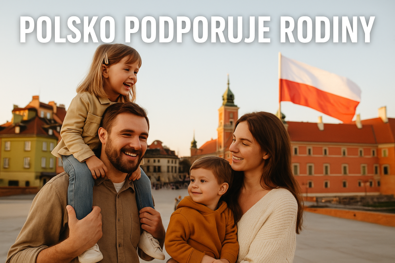 Polsko zavádí daňové osvobození pro rodiče se dvěma a více dětmi.