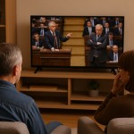 Vtipná glosa Vladislava o tom, jak se z parlamentních debat stává manželská hádka s mikrofony, kde se místo porozumění soutěží o to, kdo má hlasitější ego.